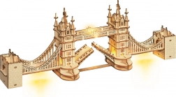 Puzzle 3D en bois Tower Bridge avec éclairage LED