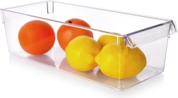 Organisateur de réfrigérateur 36 × 15 × 10 cm – boîte en plastique transparent