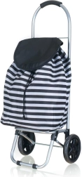 Chariot de courses à roulettes 87 × 35 × 28 cm, rayé