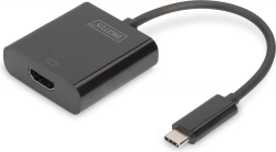 Adaptateur USB‑C vers HDMI 4K avec audio, noir