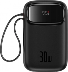 Batterie externe Baseus QPow 2 10000 mAh, 30 W, 2× USB‑C, noir