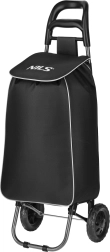 Sac de courses à roulettes Nils 40 l noir