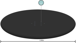 Bâche pour piscine autoportante à boudin 244 cm BESTWAY