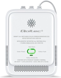 Détecteur de fuite de gaz naturel et de monoxyde de carbone Tuya Wi‑Fi avec alarme 85 dB