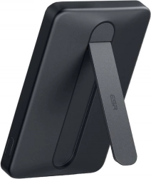 Batterie externe magnétique ESR Qi2 MagSlim 5000 mAh avec support, noire