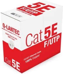 Câble réseau blindé F/UTP Cat 5e, PVC, cuivre 100 %, 305 m