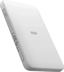 Batterie externe magnétique ESR Qi2 MagSlim 5000 mAh blanche