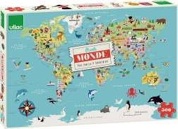 Vilac puzzle carte du monde 500 pièces