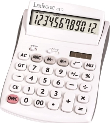 Calculatrice de poche 12 chiffres avec angle d’écran réglable
