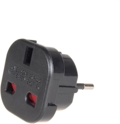 Adaptateur de britannique à prise tchèque Maclean MCE72 noir