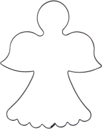 Emporte-pièce en métal ange 9,5 cm