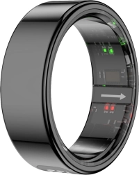 Bague connectée COLMI R12 (noire) – taille 8, diamètre 18,3 mm