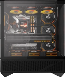 Boîtier PC Darkflash DY460 noir avec 4 ventilateurs ARGB
