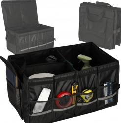 Organiseur de coffre de voiture avec éléments réfléchissants