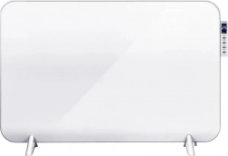 Panneau chauffant infrarouge blanc avec porte-serviettes et Wi‑Fi