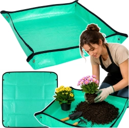 Tapis de jardinage pliable pour rempotage des plantes 100 × 100 cm