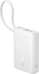 Batterie externe Baseus PicoGo avec écran numérique 10000 mAh, 45 W (blanc)