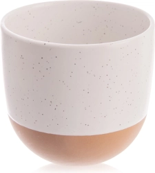 Tasse en céramique Orion 290 ml blanche à pois