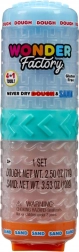 Set de modelage Wonder Factory Never Dry Dough & Sand bleu et orange
