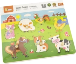 Puzzle en bois animaux - sonore