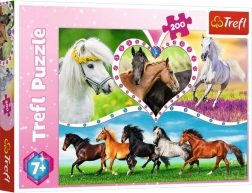 Puzzle 200 pièces beaux chevaux TREFL