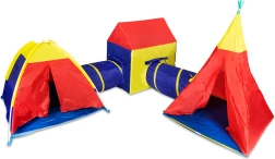 ensemble de jeu pour enfants 5‑en‑1 avec tentes et tunnels IPLAY