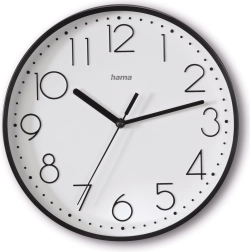 Hama Salina horloge murale 22 cm noire