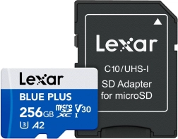 Carte mémoire Lexar Blue Plus microSDXC 256 Go