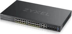Zyxel GS2220-28HP commutateur L2 PoE Gigabit 24 ports avec uplink et licence annuelle Nebula Pro Pack
