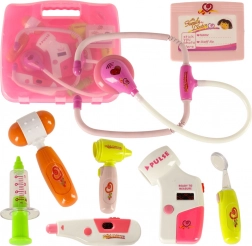 Set de médecin en valisette avec effets - rose