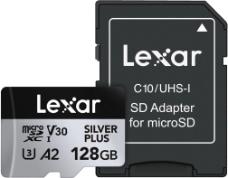 Carte mémoire microSD 128 Go Silver Plus