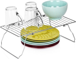 Étagère de cuisine pliable en métal 37 × 21 × 13,5 cm