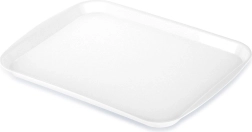 Plateau de service en plastique blanc 35,5 × 27 cm