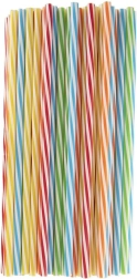Pailles colorées réutilisables 22 cm – lot de 50 pièces
