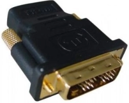 adaptateur HDMI (femelle) vers DVI (mâle) avec contacts dorés