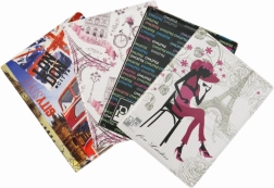 Étui pour documents Retro II avec impression colorée