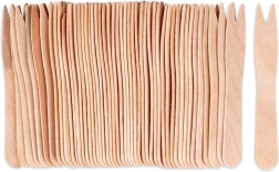 Fourchettes en bois pour amuse-gueules 8,5 cm, 50 pcs