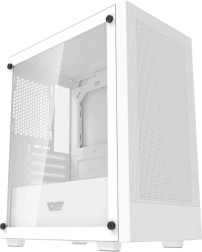boîtier PC Darkflash M305 micro‑ATX sans ventilateurs – blanc