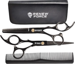Ciseaux de coiffure professionnels Renew Force avec étui