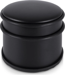 Butée de porte en acier noire 9 cm