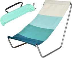 Chaise longue pliante Lagoon avec sac - bleu