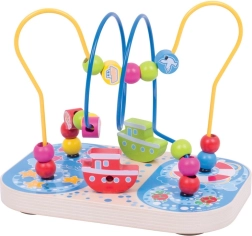 Bigjigs Baby labyrinthe moteur en bois Mer