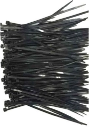 Collier de serrage en nylon 150 mm × 3,6 mm, noir (100 pcs)