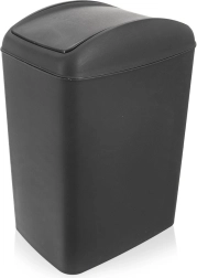 Poubelle en plastique avec couvercle basculant 20 l, gris