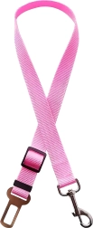 Ceinture de sécurité réglable pour chien et chat pour voiture – rose