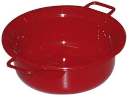 Bol en plastique avec anses 14 cm, assortiment de couleurs