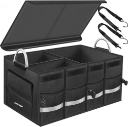 Organisateur textile pour coffre de voiture XTROBB avec couvercle 50 l