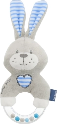 Hochet en peluche pour enfants Baby Mix lapin bleu