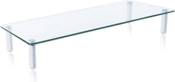 Support d’écran jusqu’à 32", verre blanc
