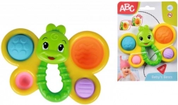 hochet papillon pour bébés avec rembourrages souples et poignée